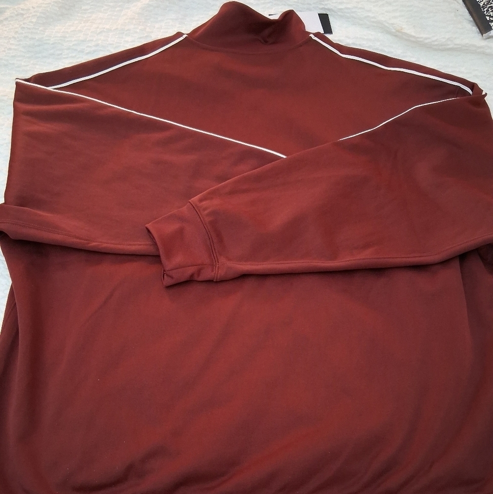 Nike Men's Burgundy Zip-Up Oversized Knit Jacket - Picture 6 of 7